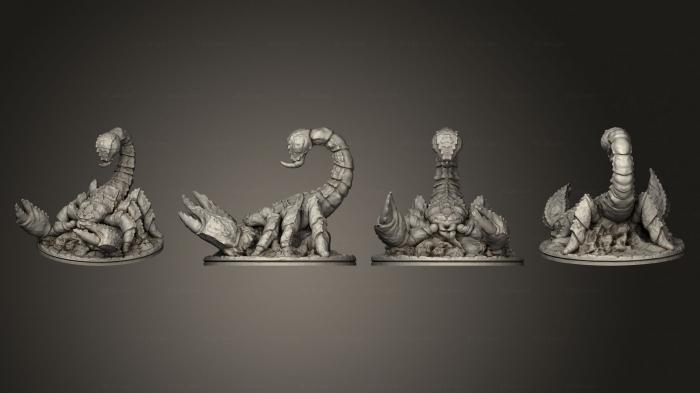 Miscellaneous figurines and statues (Empire of Scorching Sands Giant Scorpion, STKR_2119) 3D models for cnc