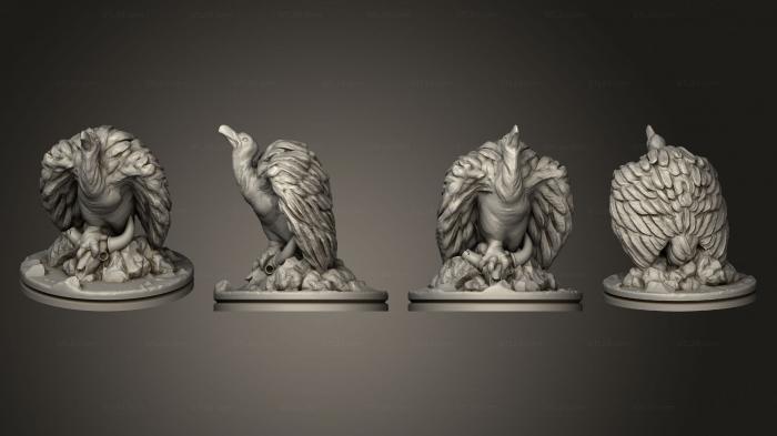 Статуэтки и статуи разные (Империя Палящих Песков , основанная Стервятниками, STKR_2124) 3D модель для ЧПУ станка