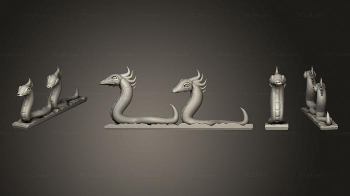 Miscellaneous figurines and statues (Excess God Snake Hounds and imps eg stips e, STKR_2139) 3D models for cnc