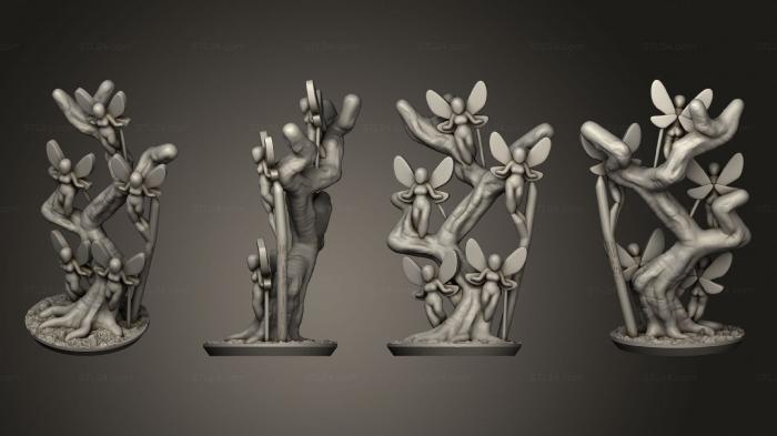 Miscellaneous figurines and statues (fairy swarm, STKR_2147) 3D models for cnc