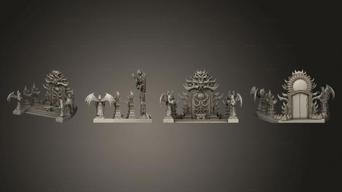 Miscellaneous figurines and statues (Fantasy The Demon Gate, STKR_2150) 3D models for cnc