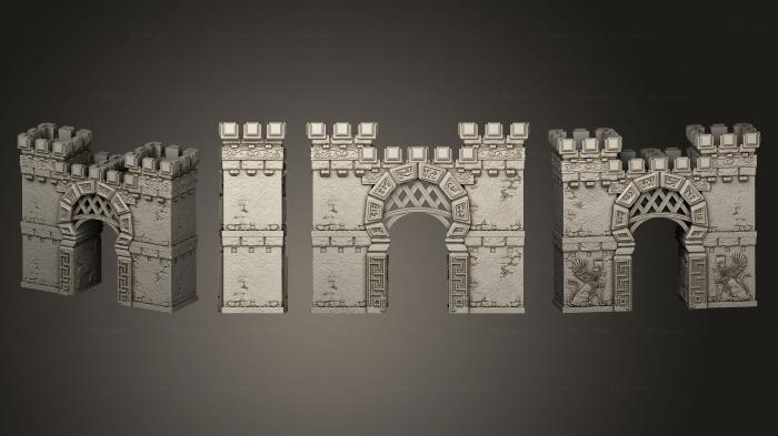 Miscellaneous figurines and statues (Gate, STKR_2176) 3D models for cnc