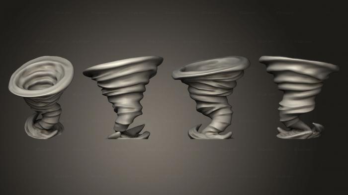 Статуэтки и статуи разные (Дженази 02 Ветер б, STKR_2179) 3D модель для ЧПУ станка
