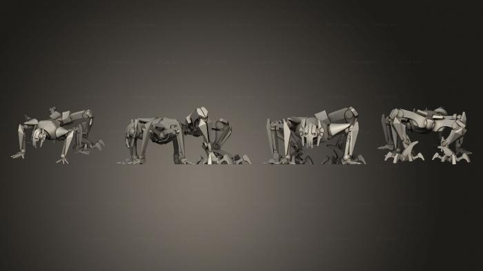 Miscellaneous figurines and statues (General Grievous Miniatures Crawling, STKR_2181) 3D models for cnc
