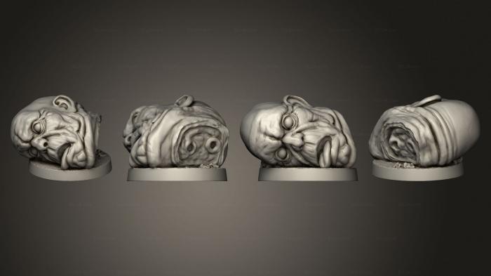 Статуэтки и статуи разные (Гигантская Голова, STKR_2185) 3D модель для ЧПУ станка