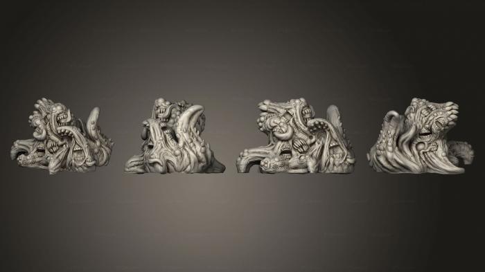 Miscellaneous figurines and statues (Gibbering Mouther, STKR_2188) 3D models for cnc