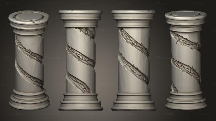 Miscellaneous figurines and statues (Grounding pillar, STKR_2204) 3D models for cnc