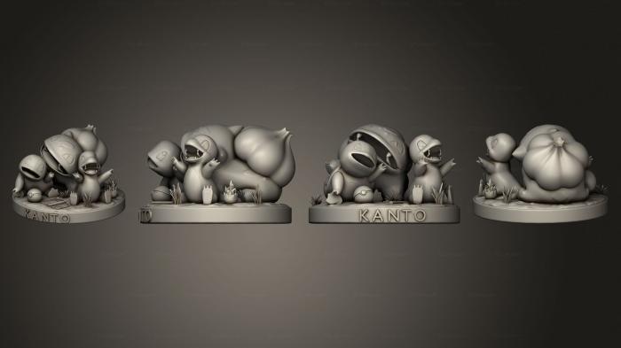 Miscellaneous figurines and statues (Iniciales Kanto, STKR_2246) 3D models for cnc