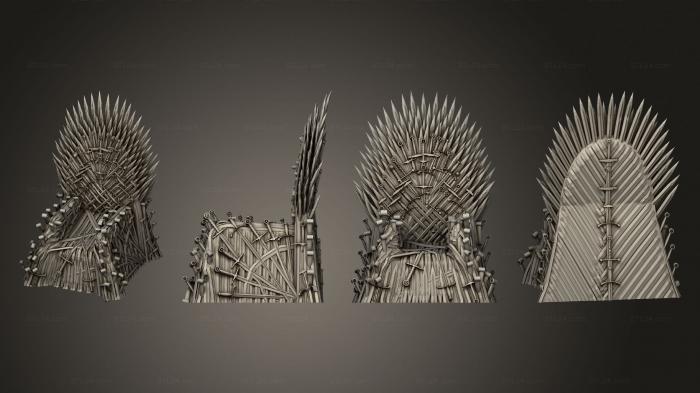Miscellaneous figurines and statues (Iron Throne 2, STKR_2254) 3D models for cnc