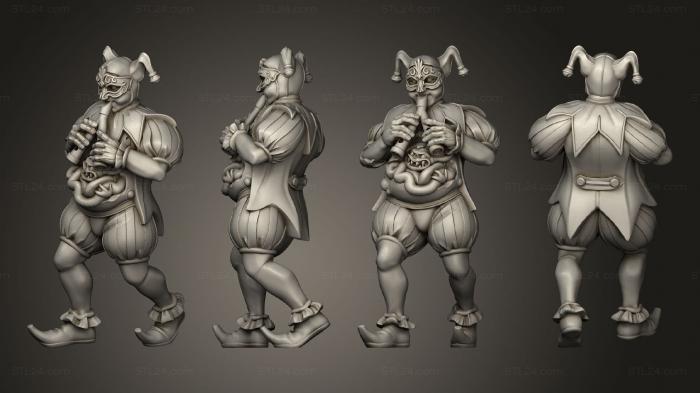 Miscellaneous figurines and statues (Jester Musician, STKR_2258) 3D models for cnc