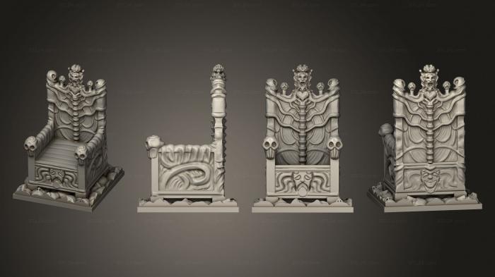 Miscellaneous figurines and statues (Kingdom Death Expansion Terrain LK Throne, STKR_2268) 3D models for cnc