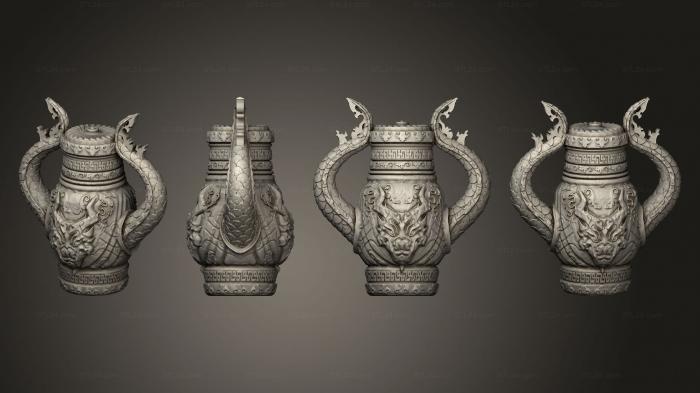 Kobolds of Yao Long Temple base Vase 004