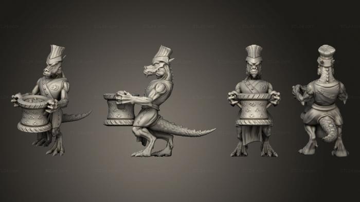 Miscellaneous figurines and statues (Kobolds of Yao Long Temple chefhelpers, STKR_2276) 3D models for cnc