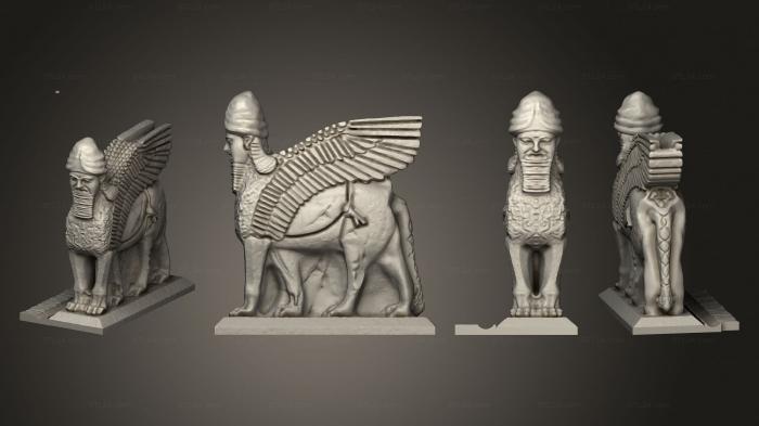 Miscellaneous figurines and statues (Lamassu R, STKR_2284) 3D models for cnc