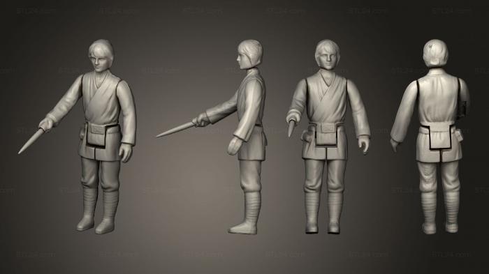 Miscellaneous figurines and statues (luke skywalker, STKR_2310) 3D models for cnc