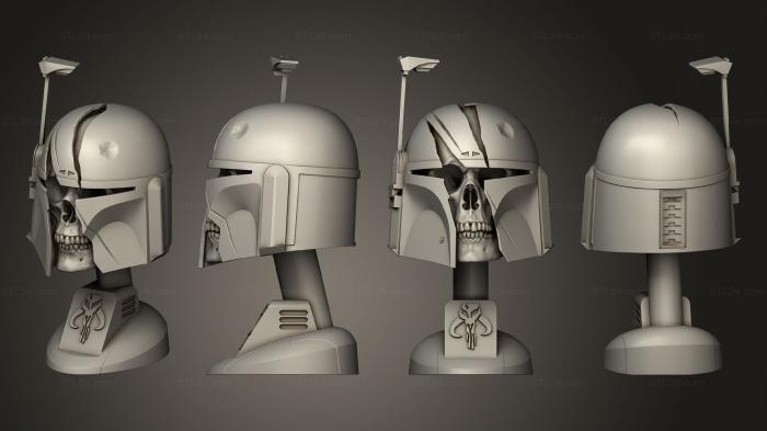 Miscellaneous figurines and statues (mandalorian trophy, STKR_2327) 3D models for cnc