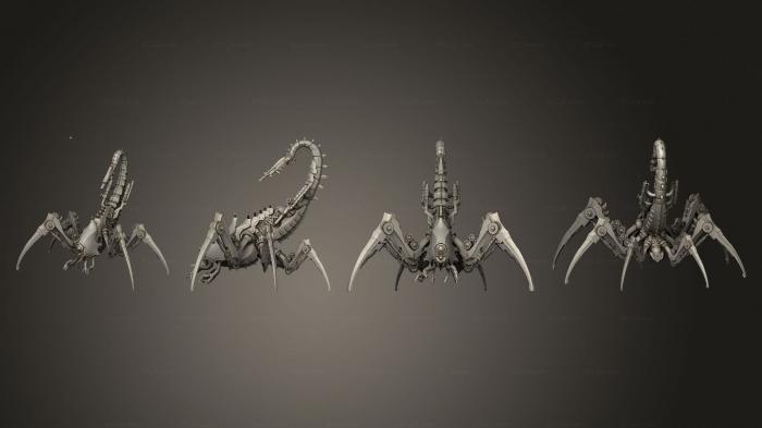 Miscellaneous figurines and statues (Mechronium Scorpion Back left leg, STKR_2337) 3D models for cnc