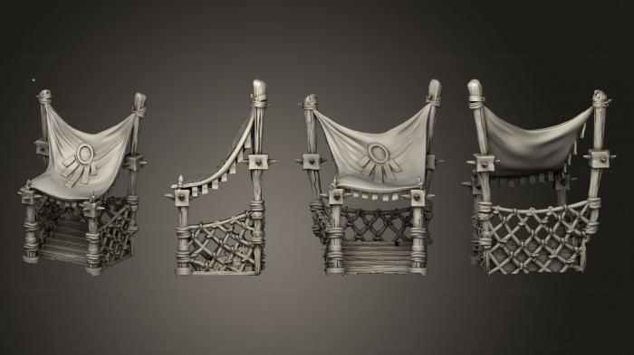 Miscellaneous figurines and statues (Medieval Bleachers 03, STKR_2338) 3D models for cnc