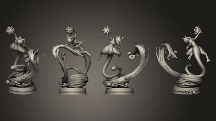 Miscellaneous figurines and statues (Mewtwo, STKR_2349) 3D models for cnc