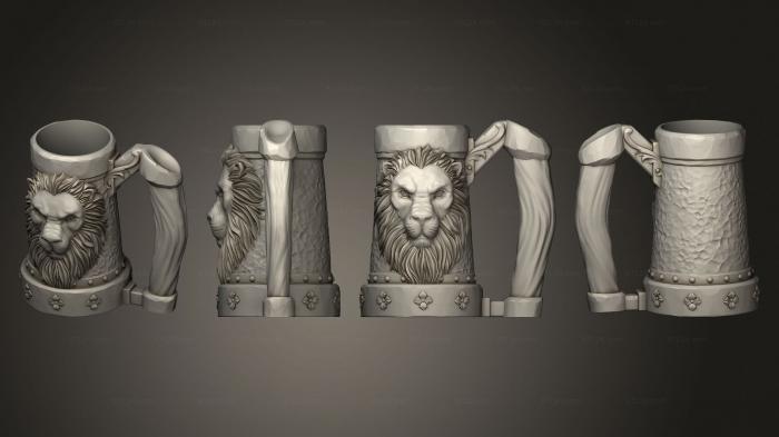 Miscellaneous figurines and statues (Mythic Mugs Lions Brew No Threads, STKR_2392) 3D models for cnc