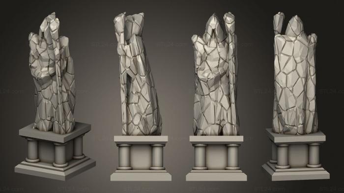 Miscellaneous figurines and statues (Necromancer Statue, STKR_2400) 3D models for cnc