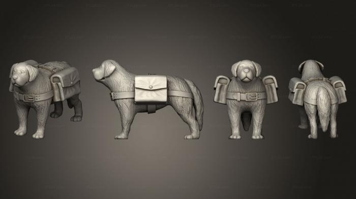 Статуэтки и статуи разные (Кочевой Караван Торговцев Собакой, STKR_2411) 3D модель для ЧПУ станка
