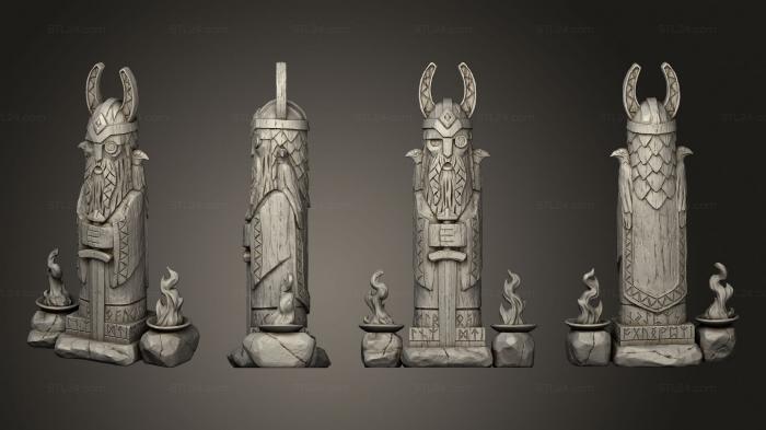 Статуэтки и статуи разные (Святилище Одина, STKR_2418) 3D модель для ЧПУ станка