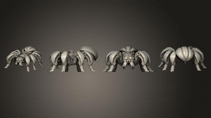 Miscellaneous figurines and statues (Pumpkin spider 3, STKR_2467) 3D models for cnc