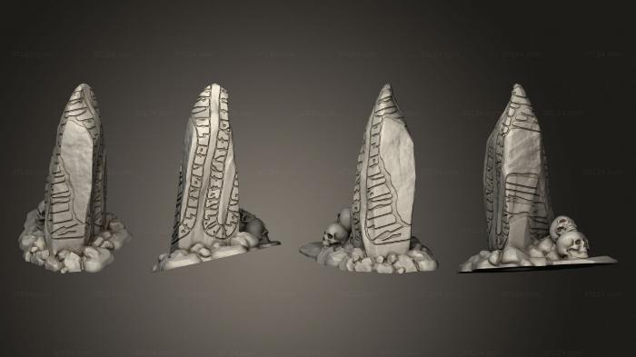 Miscellaneous figurines and statues (RUNESTONESPRE, STKR_2490) 3D models for cnc