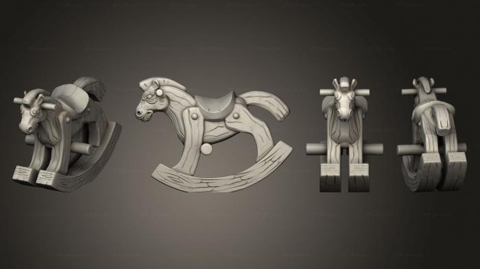 Статуэтки и статуи разные (Санта и гном-Похитители Шаманской игрушки, STKR_2511) 3D модель для ЧПУ станка