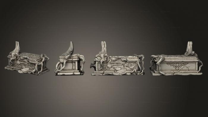 Статуэтки и статуи разные (Саркофаг, STKR_2513) 3D модель для ЧПУ станка