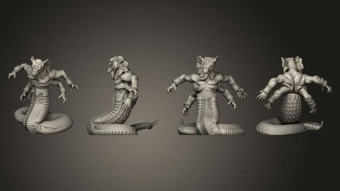 Статуэтки и статуи разные (Призыватель Змей, STKR_2527) 3D модель для ЧПУ станка