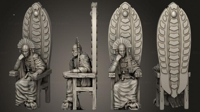 Miscellaneous figurines and statues (Shaman Chief Throne, STKR_2530) 3D models for cnc