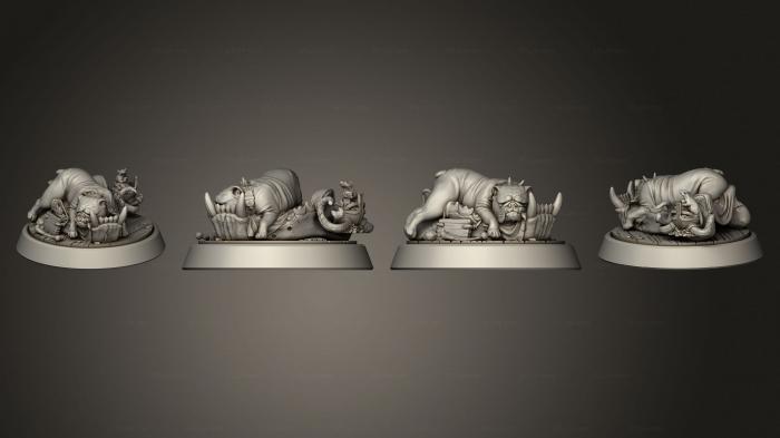 Miscellaneous figurines and statues (Sleeping Dog, STKR_2543) 3D models for cnc