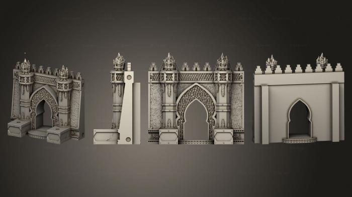 Miscellaneous figurines and statues (Small Wall Gate, STKR_2547) 3D models for cnc
