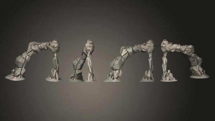 Статуэтки и статуи разные (Тонкая Каменная Арка, STKR_2606) 3D модель для ЧПУ станка