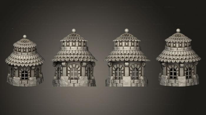 Miscellaneous figurines and statues (Tower Roof, STKR_2616) 3D models for cnc