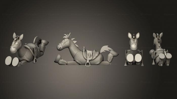 Статуэтки и статуи разные (Сочлененный Яблочко из Истории Игрушек, STKR_2617) 3D модель для ЧПУ станка