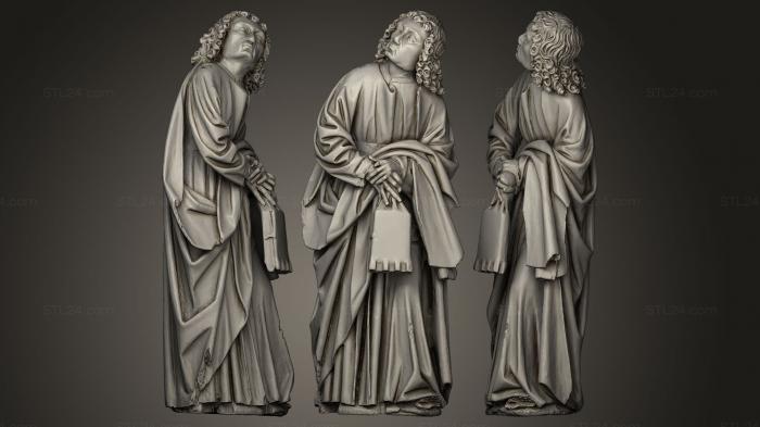 Статуи религиозные (Сен-Жан-о-Кальвер, STKRL_0026) 3D модель для ЧПУ станка