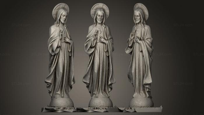 Статуи религиозные (Статуя святого Иисуса Христа Джерард Линссен Венло, STKRL_0033) 3D модель для ЧПУ станка