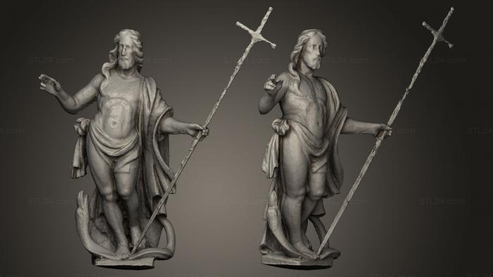 Статуи религиозные (Церковь Христа Непобедимого Йрва Мадизе, STKRL_0047) 3D модель для ЧПУ станка