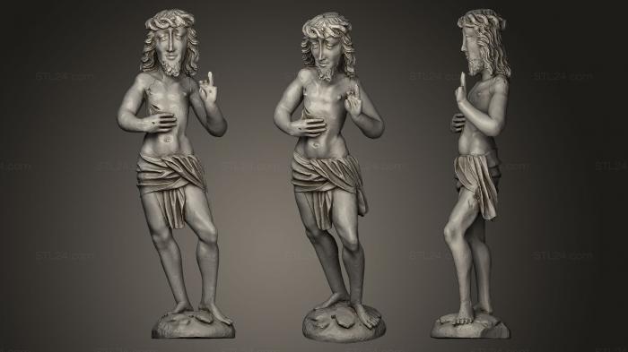 Статуи религиозные (Христос 15 в. Неизвестный скульптор, STKRL_0060) 3D модель для ЧПУ станка