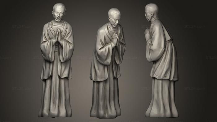 Religious statues ([Nativity scene figurine Joseph Beln Porcelain, STKRL_0072) 3D models for cnc