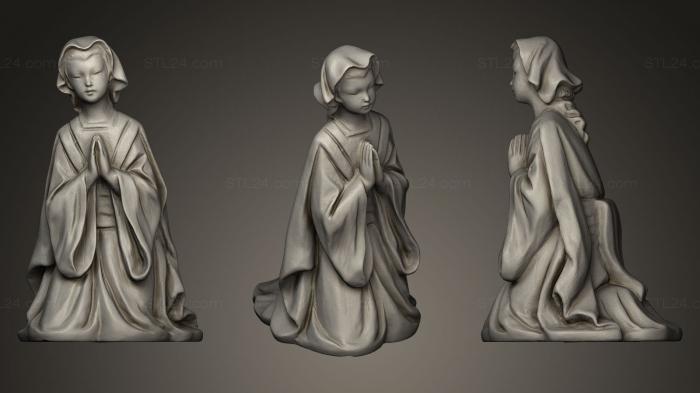 Статуи религиозные (Статуэтка рождественской сцены из фарфора Мэри Белн, STKRL_0073) 3D модель для ЧПУ станка