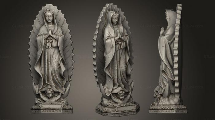 Статуи религиозные (Собор Парижской Богоматери де Гваделупе, STKRL_0074) 3D модель для ЧПУ станка