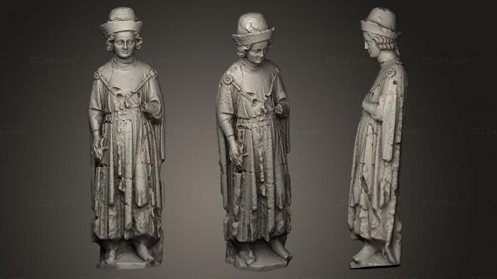 Статуи религиозные (Оттон V Ленивый герцог, STKRL_0076) 3D модель для ЧПУ станка