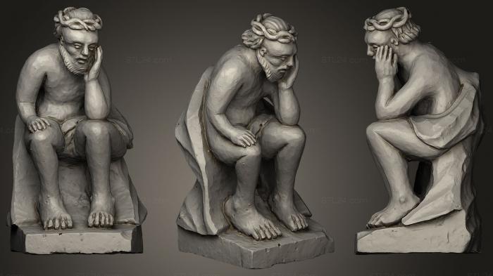 [Pensive Christ 19th c Unknown sculptor