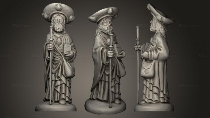 Статуи религиозные (Сен-Жак дит Ле Мажор, STKRL_0087) 3D модель для ЧПУ станка