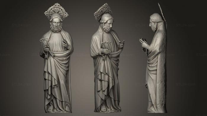 Статуи религиозные (Святой Отец, Святой Отец де Родес, STKRL_0092) 3D модель для ЧПУ станка