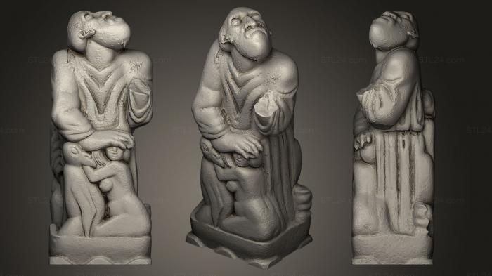 Статуи религиозные (Скульптура Без Имени, STKRL_0095) 3D модель для ЧПУ станка